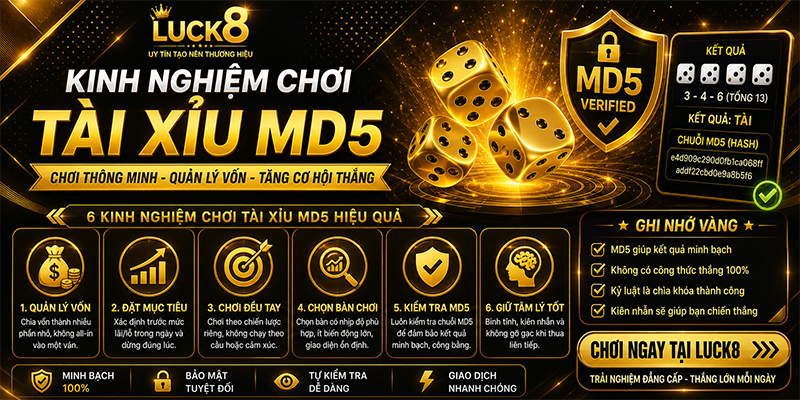 Tài xỉu MD5 ✔️ Chơi Thông Minh – Check MD5 – Tránh Sai Lầm - Kamepo