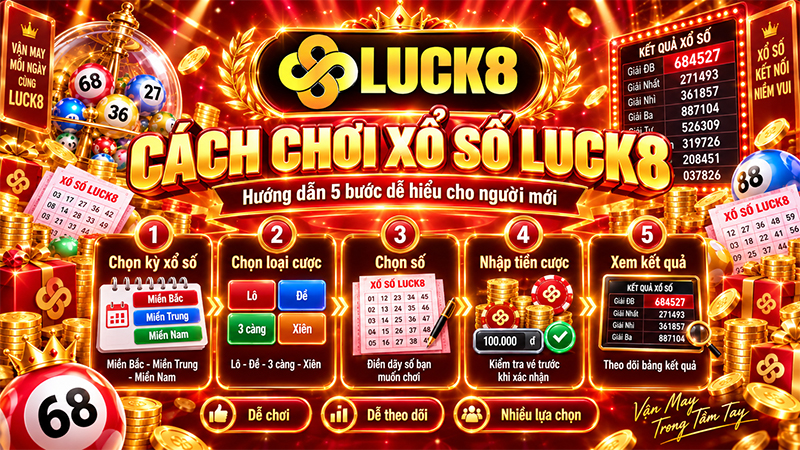 Xổ Số LUCK8 – Sảnh Lô Đề Nhiều Kèo, Dễ Chơi, Dễ Theo Dõi - Luck8 - Kamepo
