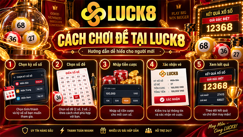 Đề Là Gì? Cách Chơi Đề, Tính Tiền Thắng Dễ Hiểu Tại LUCK8 - Kamepo